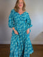 Coolibar Sun Protection "Maxi Dress in Tropical Print" (Size