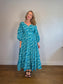 Coolibar Sun Protection "Maxi Dress in Tropical Print" (Size
