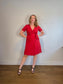 Boden Wrap Dress in Red (Size L)