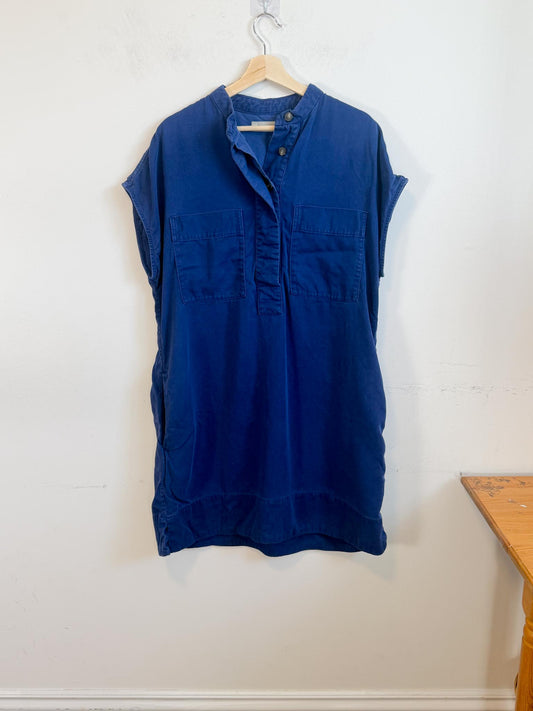 Everlane "The Tencel Easy Workwear Dress in Blue" (Size L)