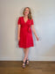 Boden Wrap Dress in Red (Size L)