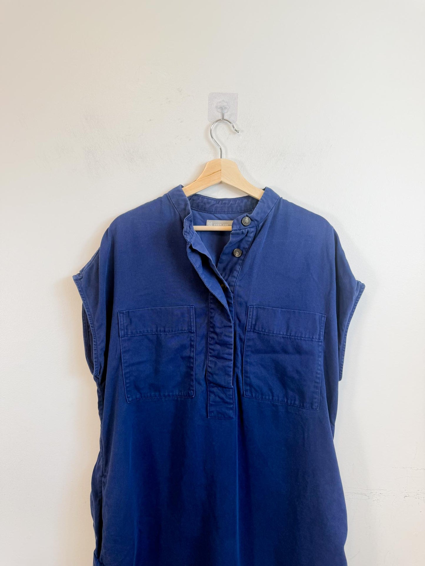 Everlane "The Tencel Easy Workwear Dress in Blue" (Size L)