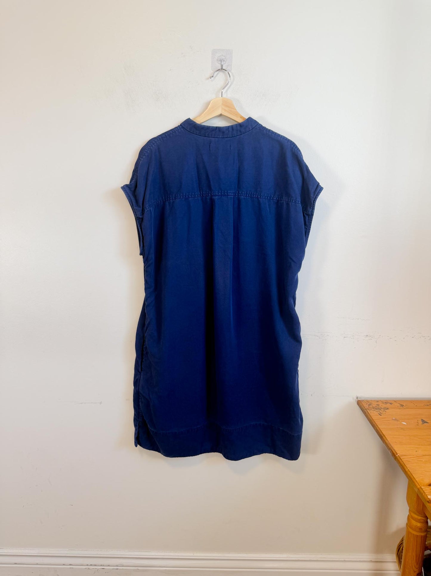 Everlane "The Tencel Easy Workwear Dress in Blue" (Size L)