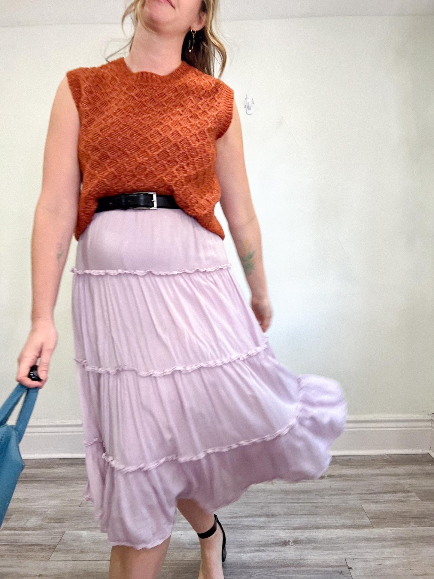 Wilfred "Damasque Skirt" in Lilac Purple (Size S/M)