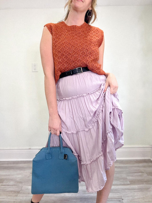 Wilfred "Damasque Skirt" in Lilac Purple (Size S/M)