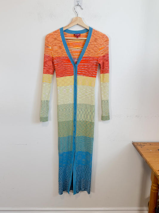 STAUD "Multi-colour Shoko Sweater Dress" (Size S/M)