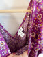 J.Crew Poplin Cotton Midi Dress in Purple Floral (Size 10)