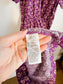 J.Crew Poplin Cotton Midi Dress in Purple Floral (Size 10)