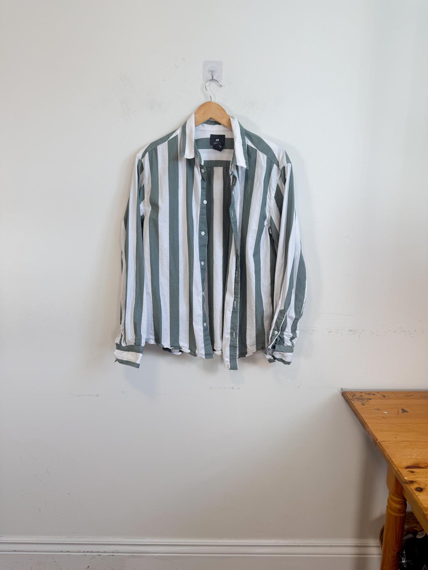 H&M Striped Button Down (Size L)