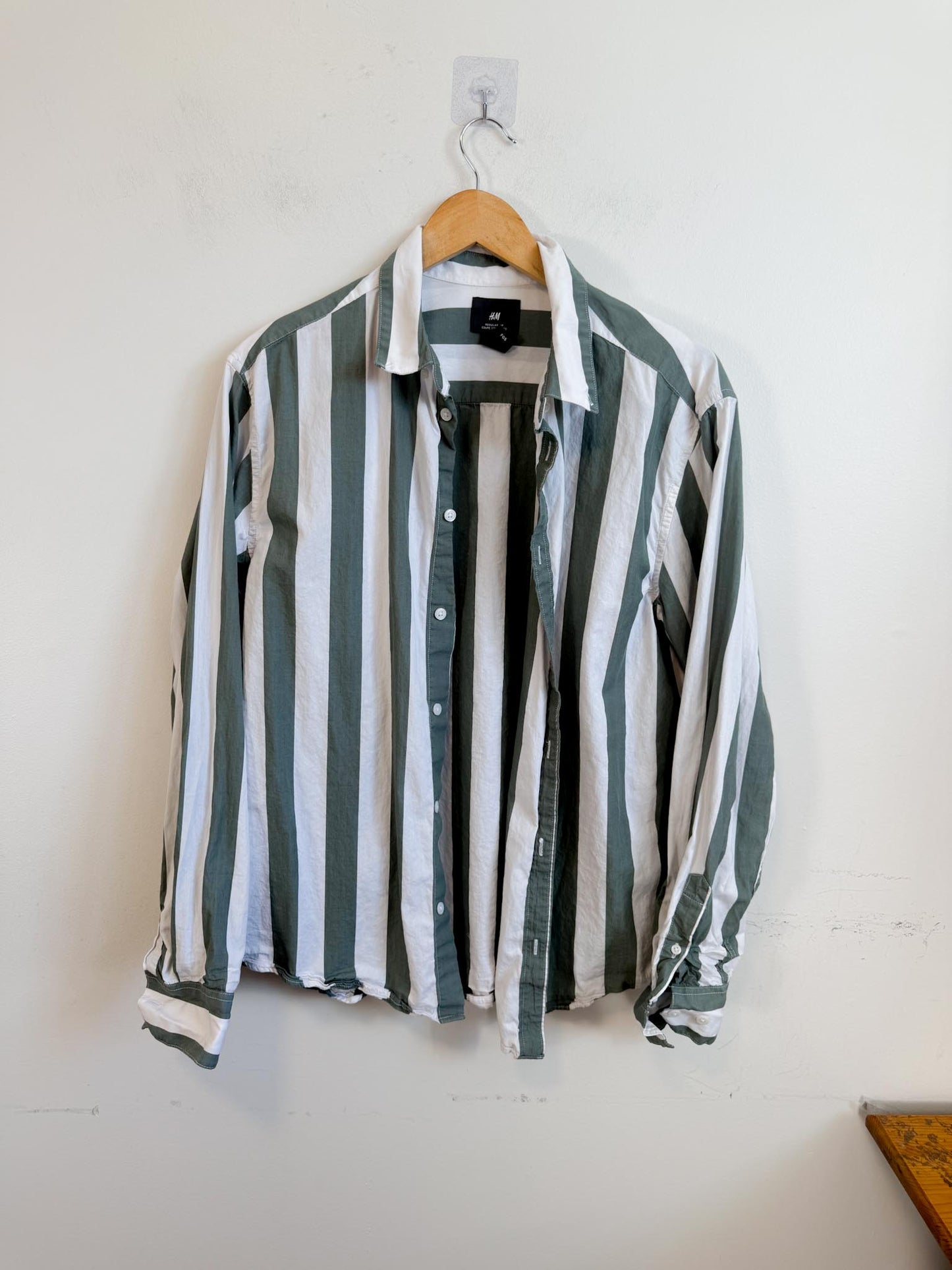 H&M Striped Button Down (Size L)