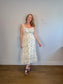 Reformation Sustainable "Sunstone Dress in White Floral" (Size 14)
