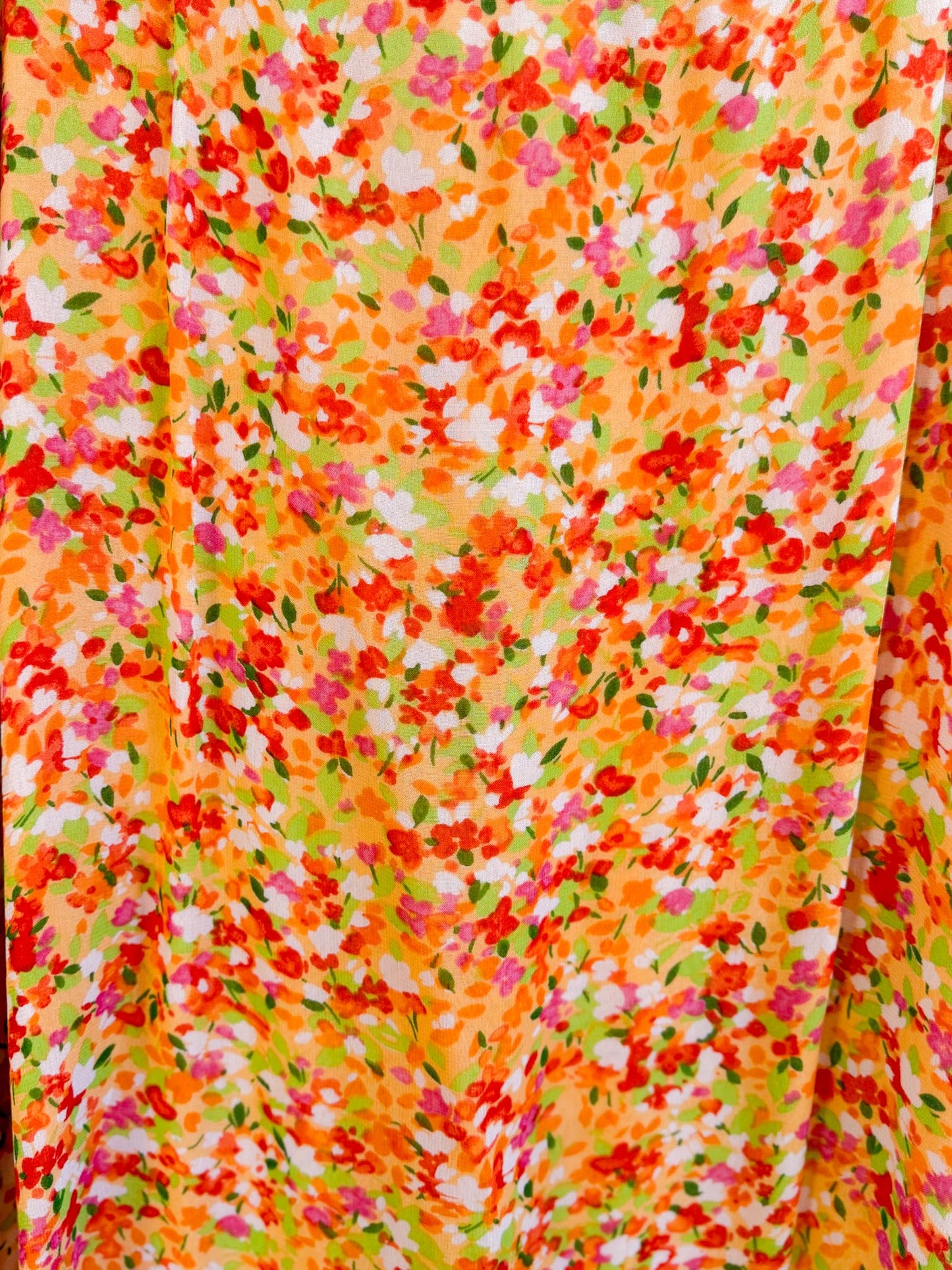 Vintage Floral Midi Skirt (Size L/XL)