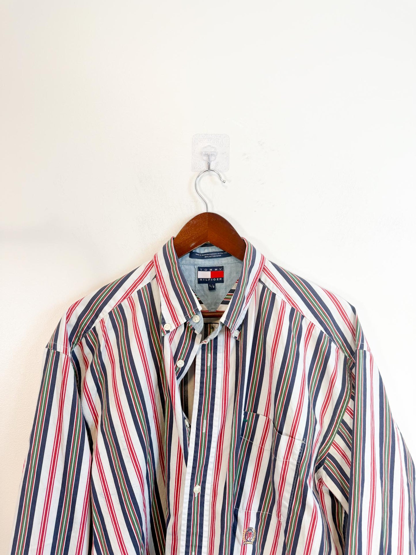 Vintage Tommy Hilfiger Striped Button Down SOLD AS IS (Size L)