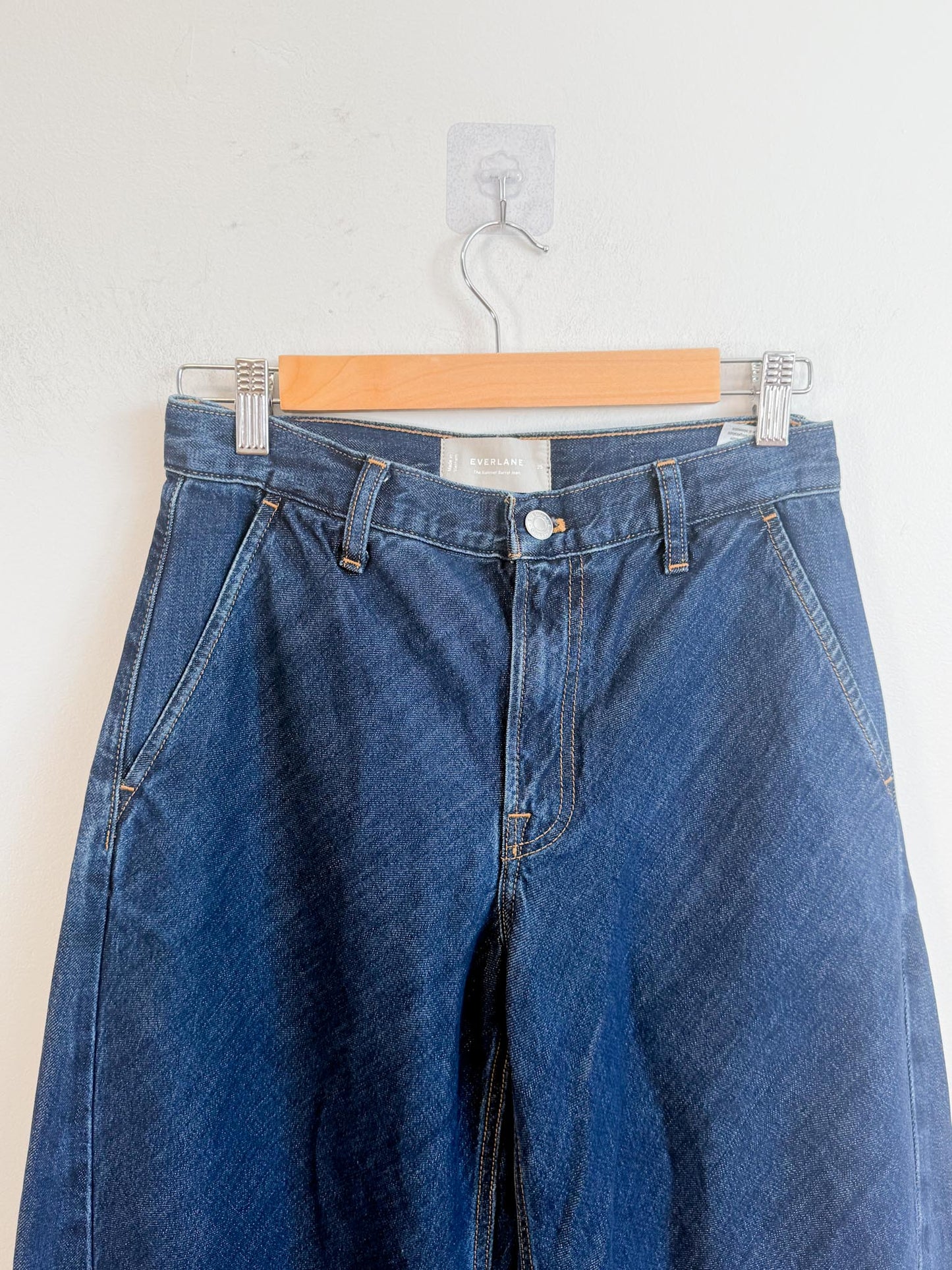 Everlane "The Summer Barrel Jean in Dark Wash" NWT (Size 25)