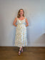 Reformation Sustainable "Sunstone Dress in White Floral" (Size 14)