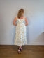Reformation Sustainable "Sunstone Dress in White Floral" (Size 14)