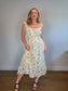 Reformation Sustainable "Sunstone Dress in White Floral" (Size 14)