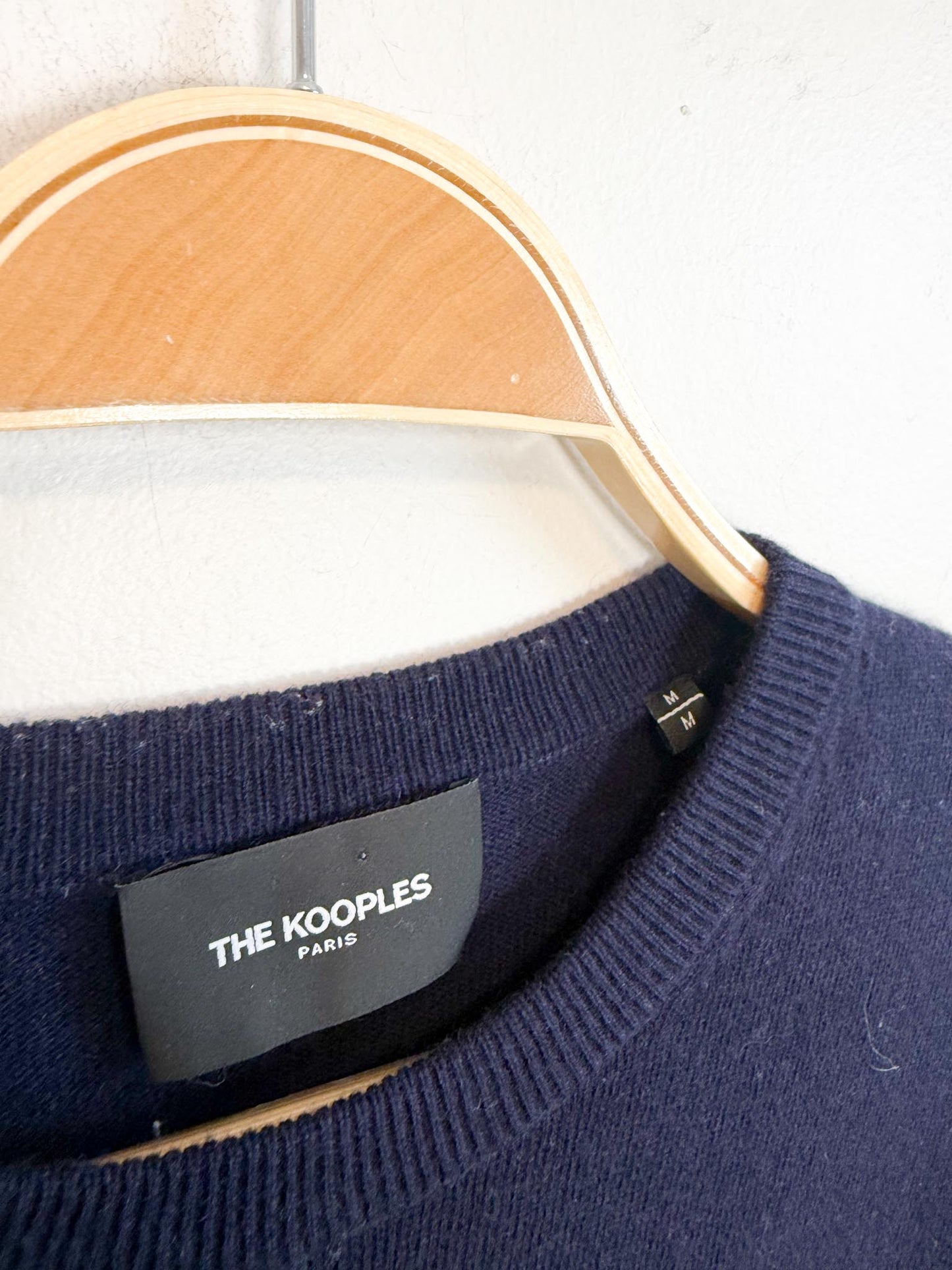 THE KOOPLES Designer Wool & Cashmere Skull Sweater in Navy (Size S/M)