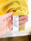 TILLEY Merino Wool & Cashmere Sweater in Yellow (Size M)