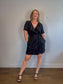 COS Linen Wrap Mini Dress in Black (Size S-L)