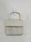 Vintage Whiting and Davis White Metal Small Handbag
