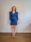 LE JEAN " Puff Sleeve Denim Mini Dress" (Size M/L)