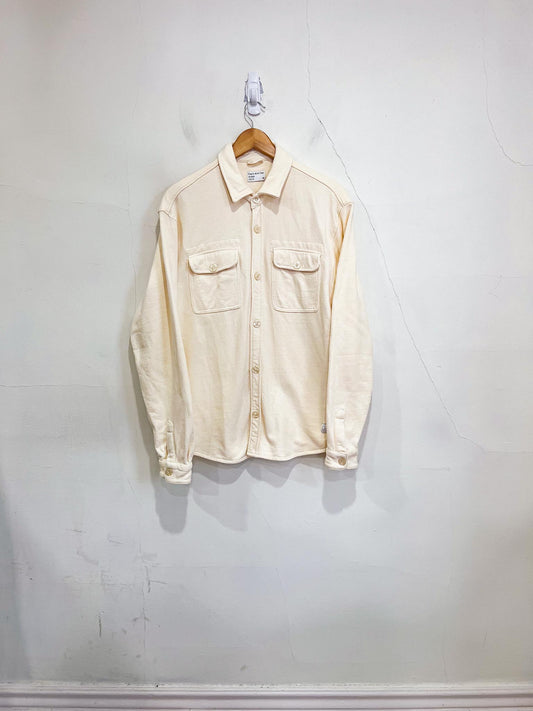 Frank & Oak Overshirt in Cream (Size M)