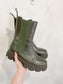 Last Studio "Angie Chelsea Boots in Green" (Size 41)