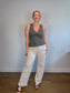 REISS "Craft-Stitch Rib-Knit Vest in Khaki Green" NWT (Size L)