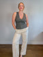 Aritzia Wilfred "The Effortless Pant in Linen Oatmeal" (Size 14)