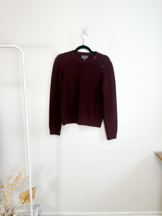 ERIC BOMPARD Cashmere Sweater in Maroon (Size M/L)