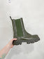 Last Studio "Angie Chelsea Boots in Green" (Size 41)