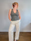 Aritzia Wilfred "The Effortless Pant in Linen Oatmeal" (Size 14)