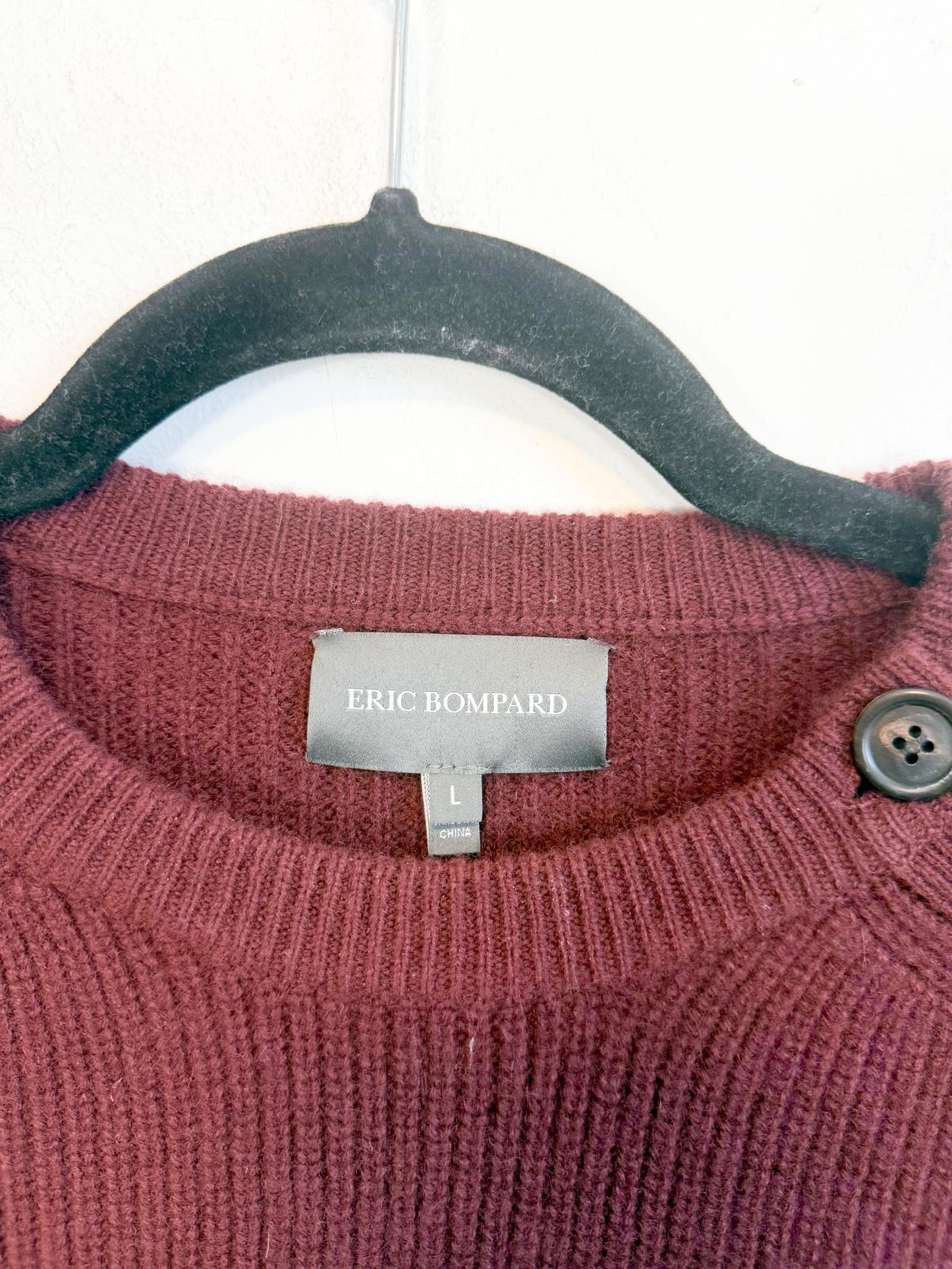 ERIC BOMPARD Cashmere Sweater in Maroon (Size M/L)
