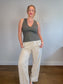 REISS "Craft-Stitch Rib-Knit Vest in Khaki Green" NWT (Size L)