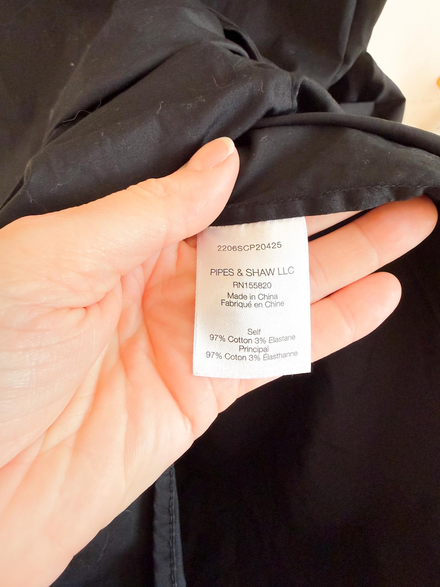 Veronica Beard "Aimee cotton-blend shirt dress in Black" (Size S/M)