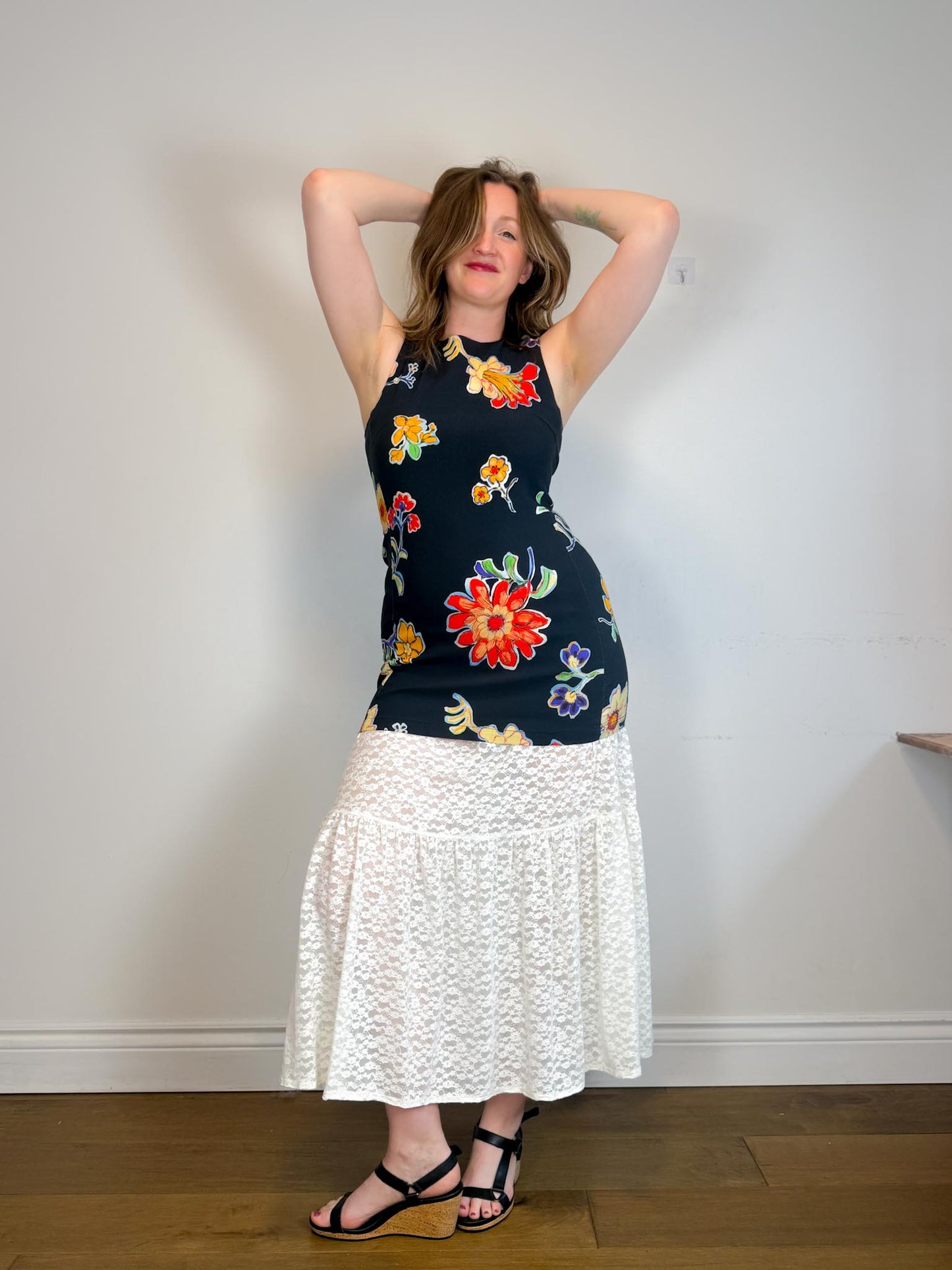 Desigual Floral Mini Dress (Size M)