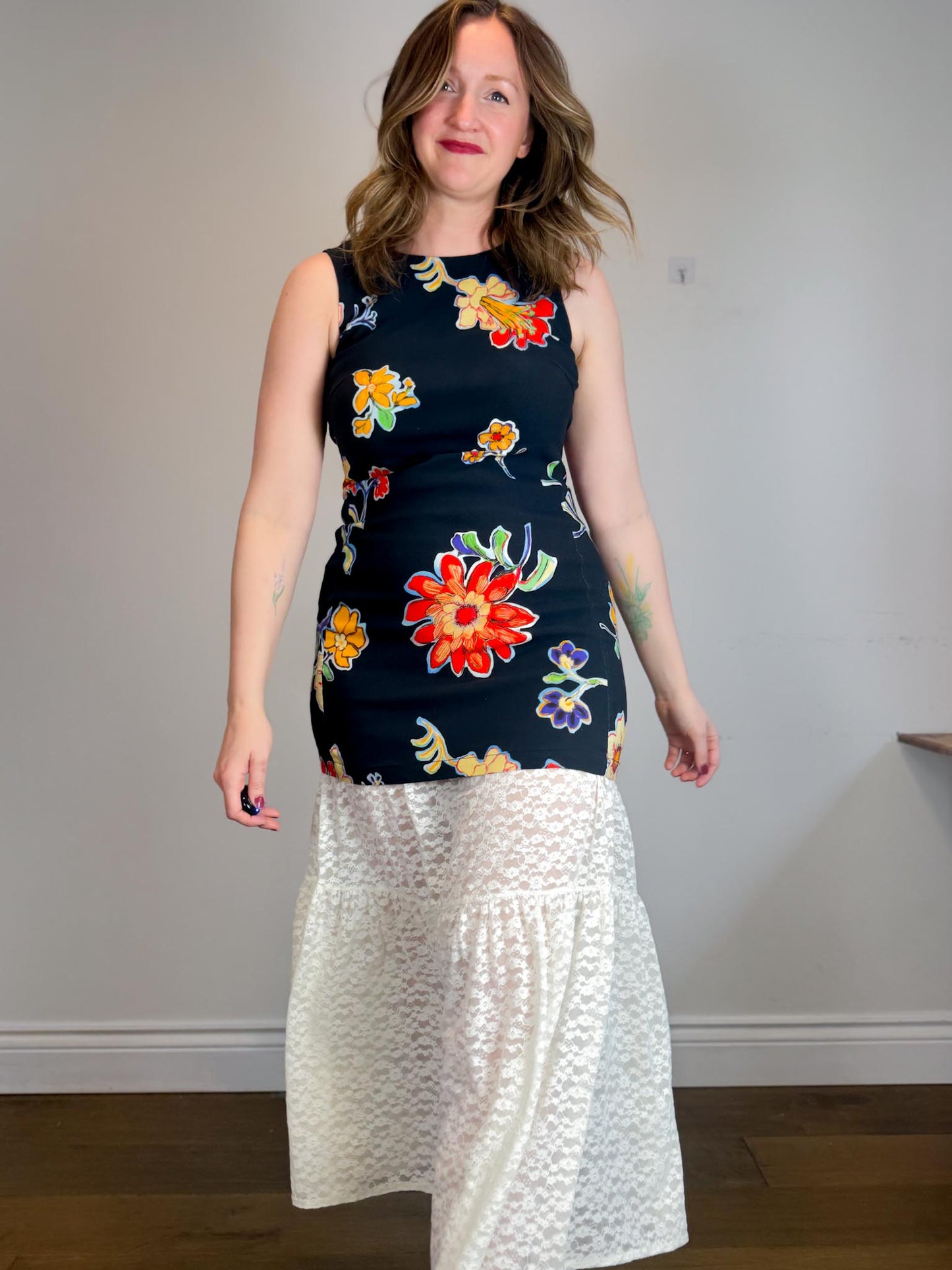 Desigual Floral Mini Dress (Size M)