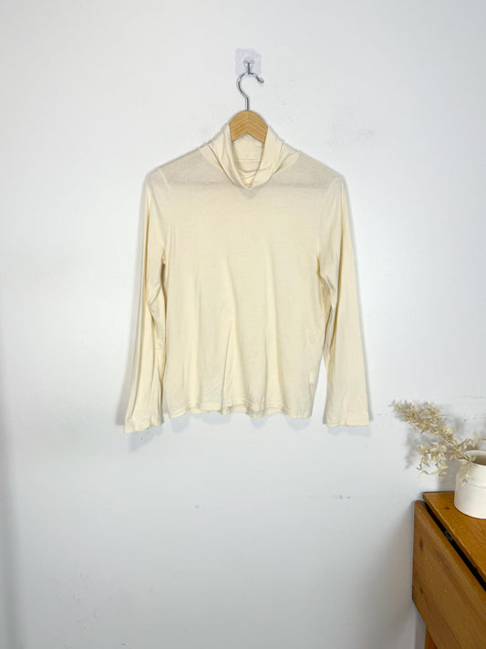 Everlane "The Air Turtleneck in Cream" (Size L)