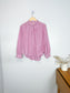 XIRENA "Gillian Ruffle Shirt Small in Rose Mallow" (Size XS-M)