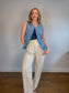 Aritzia Wilfred "The Effortless Pant in Linen Oatmeal" (Size 14)