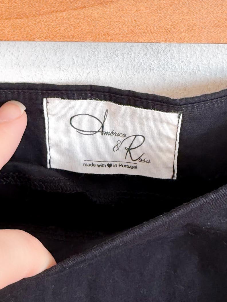 Black Mini Skirt with Bowties (Size XL)