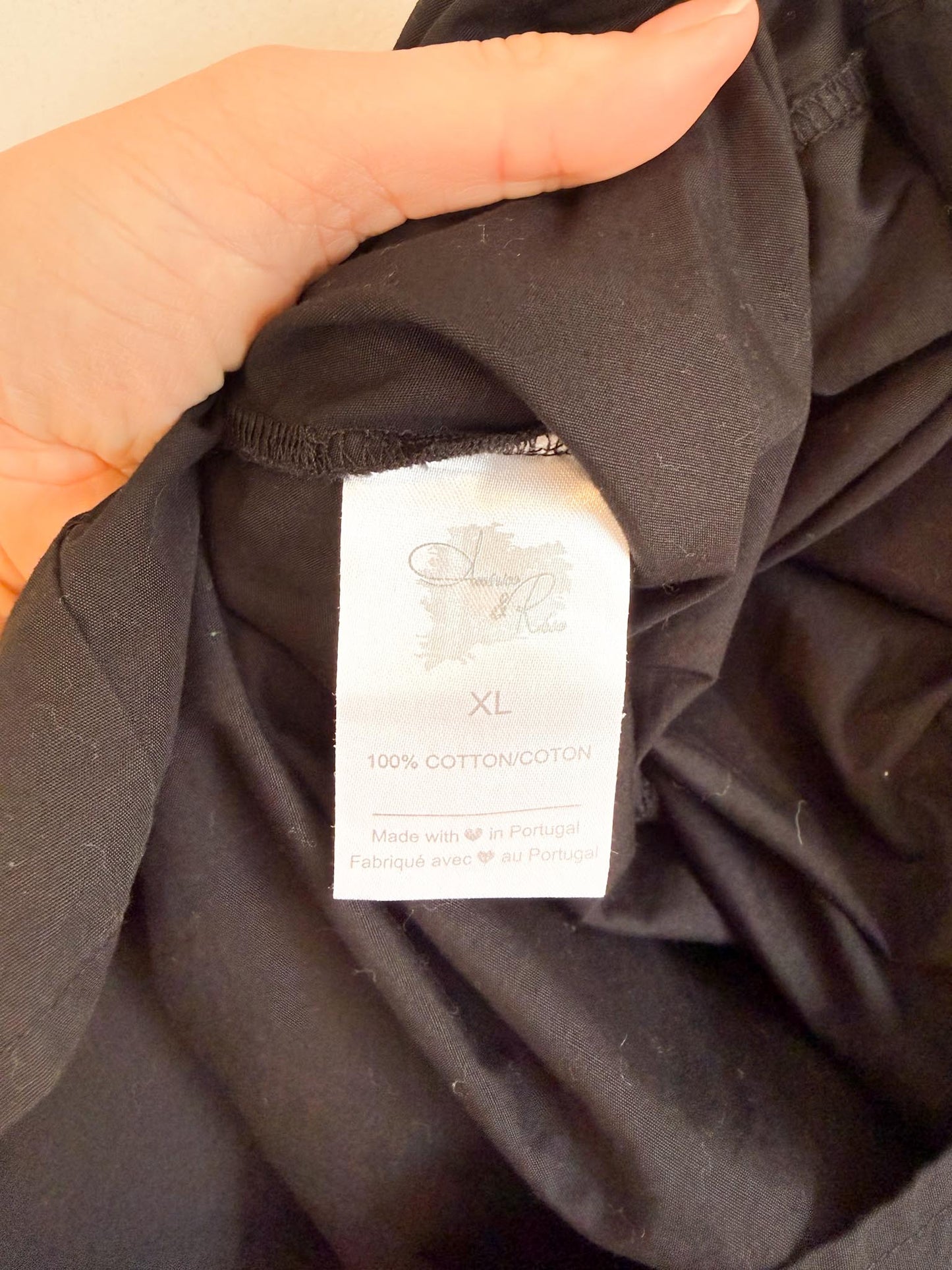 Black Mini Skirt with Bowties (Size XL)