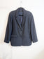 Simons Wool Blend Tweed Blazer in Navy (Size L)