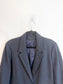 Simons Wool Blend Tweed Blazer in Navy (Size L)