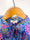 SUNCOO Paris "Linda Floral Printed Blouse in Blue" (Size S/M)