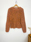SECOND FEMALE Fillipi Mohair Chunky Knit Sweater in Apricot (Size S/M)