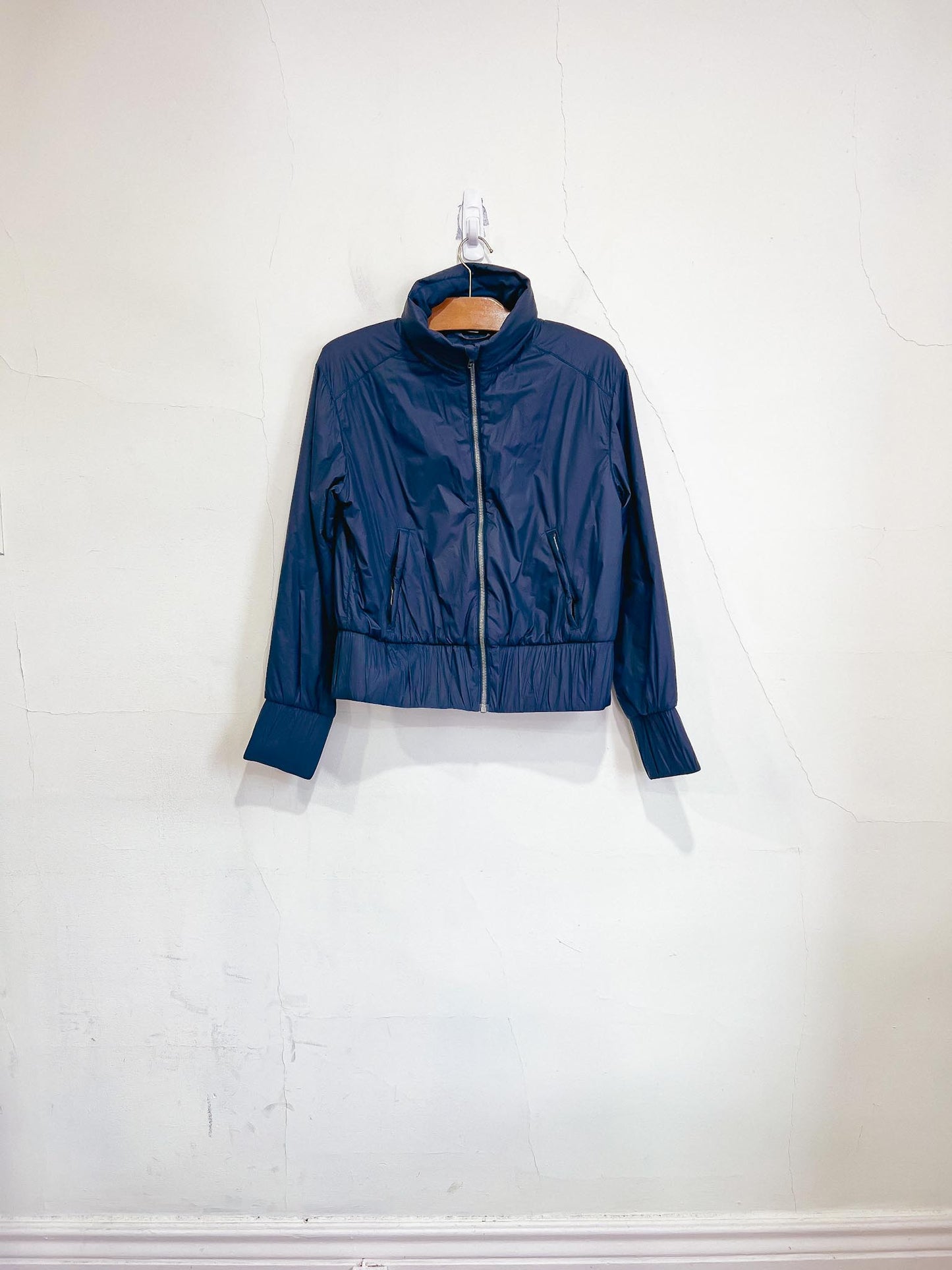 Lululemon Cropped Jacket with Hood in Navy SOLD AS IS (Size 6)