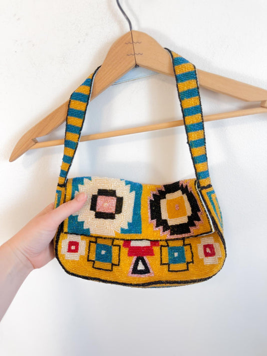 Vintage 90s Christiana Beaded Small Purse