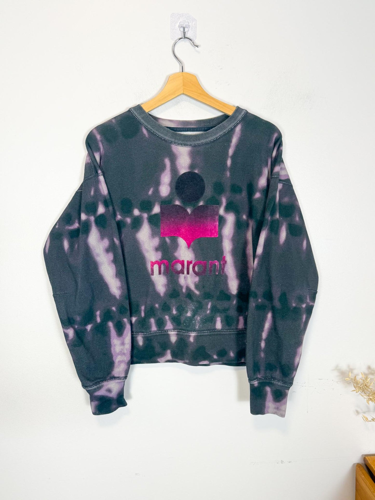 Isabel Etoile Marant Designer "Mobyli Tie-Dye Sweatshirt in Faded Night" (Size S/M)